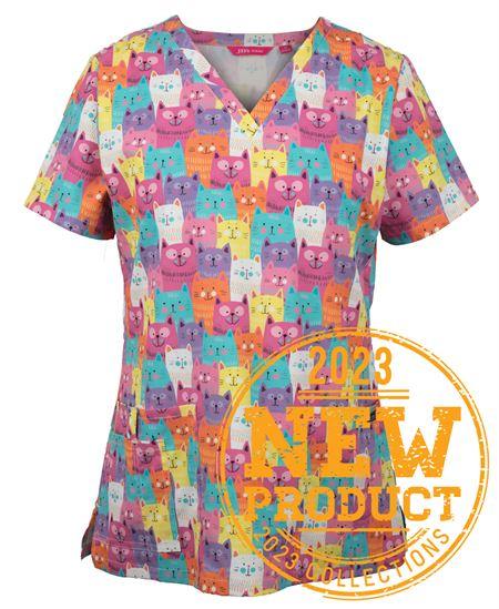 JB's Wear Ladies Printed Scrub Tops