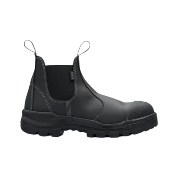 8001 Blundstone RotoFlex Steel Elastic Side Safety Boot Black