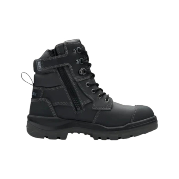 8071 Blundstone RotoFlex Steel Zip Sided Safety Boot Black
