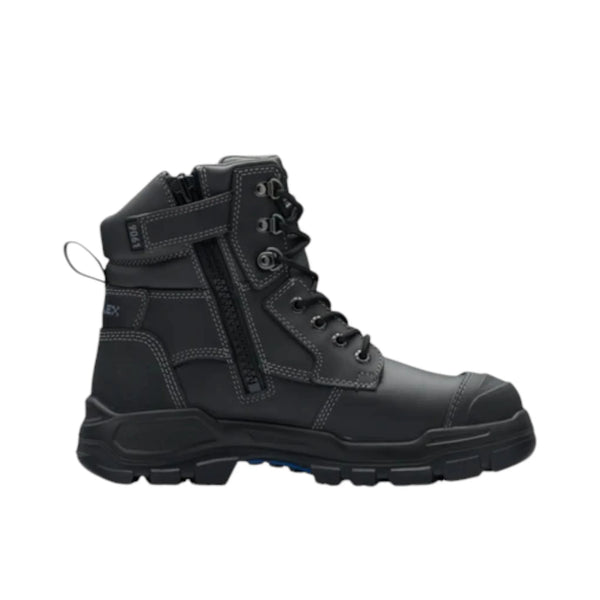 9061 Blundstone RotoFlex Steel Zip Sided Safety Boot Black