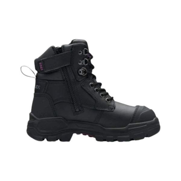 9961 Blundstone RotoFlex Steel Zip Sided Women's Safety Boot Black