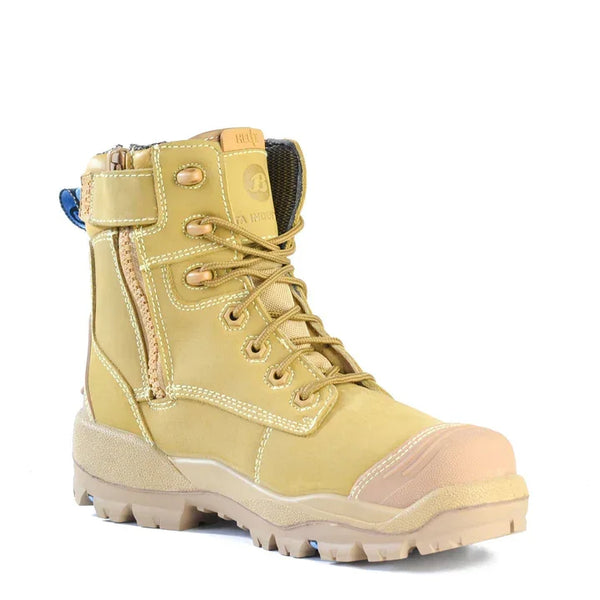 Bata Industrials 804-88015 Longreach CT Ultra Zip/Lace Safety Composite Toe Wheat