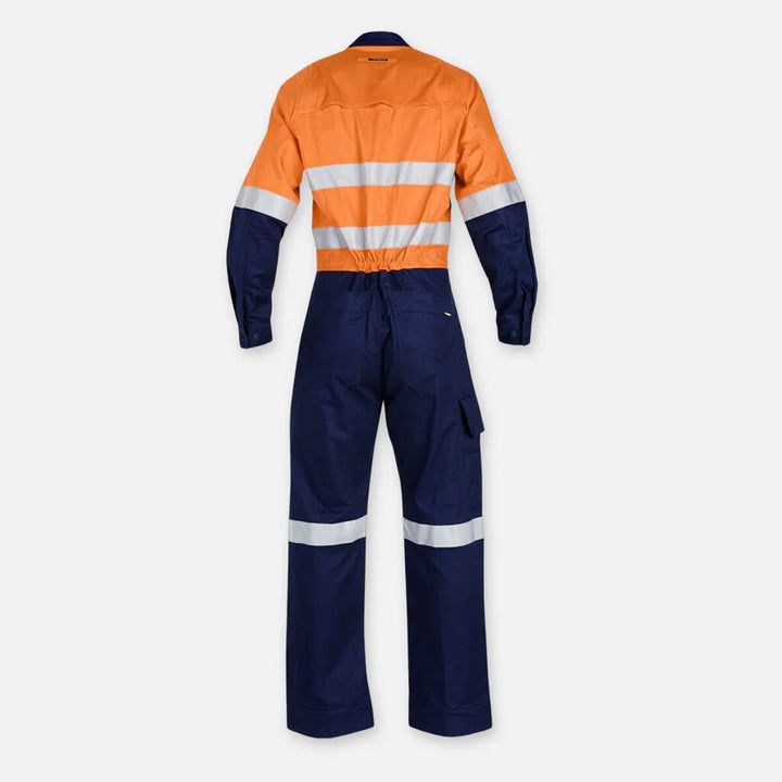 KingGee WORKCOOL 2 HI-VIS REFLECTIVE TWO TONE WORK OVERALLS ...