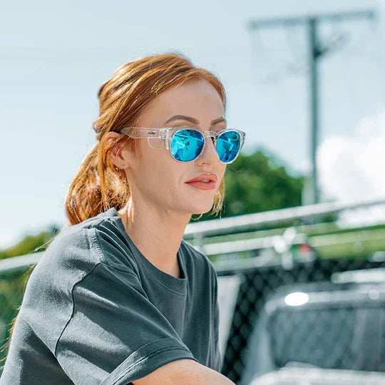 Clear frame mirrored sunglasses 2025