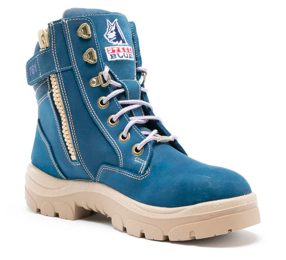 Steel blue 2025 safety shoes
